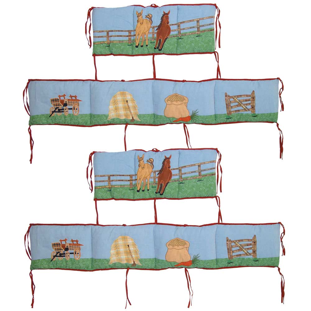 Horse Bumper Pads 10"x52" & 10"x25" 2 EA