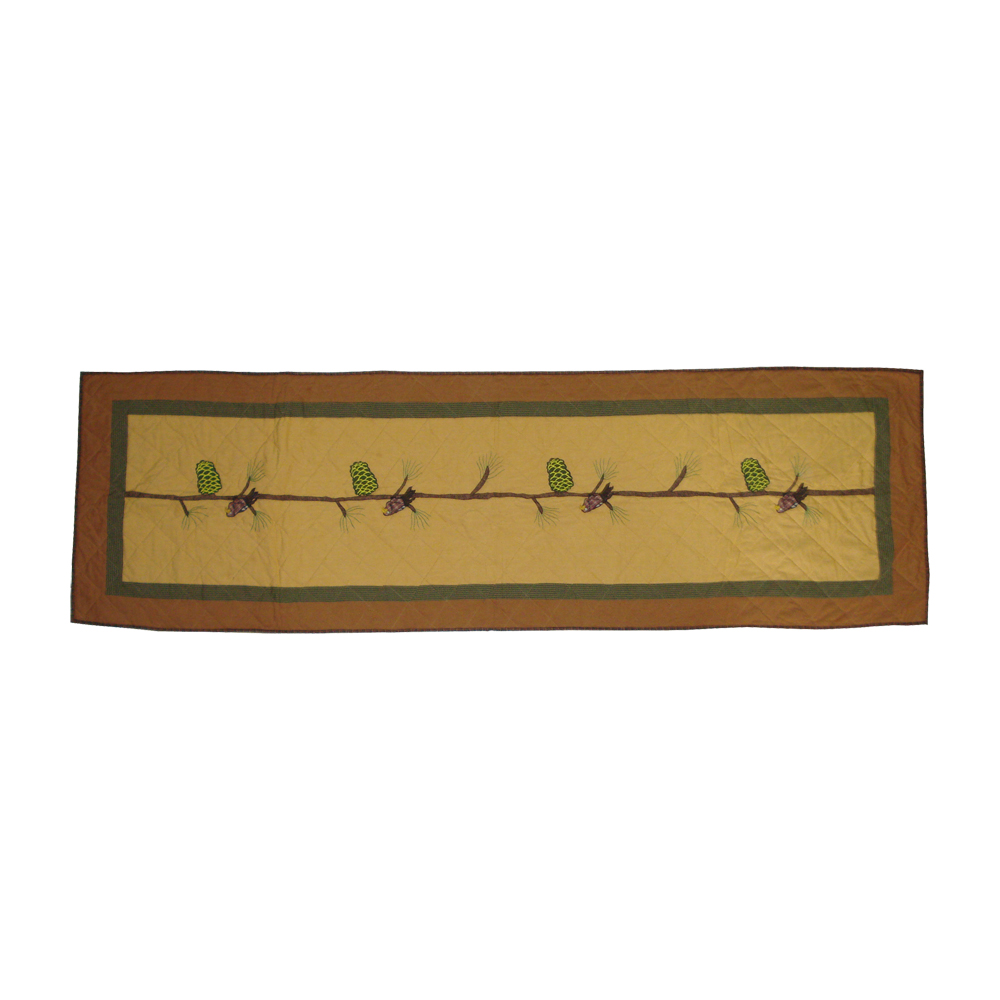 Pinecone King Bed Runner or Scarf 30"W x 100"L