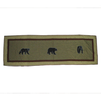 Bear Country Queen Bed Runner or Scarf 85"W x 30"L