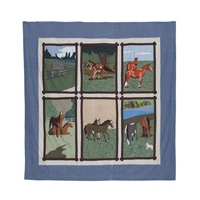 Horse Friends Shower Curtain 72"W x 72"L