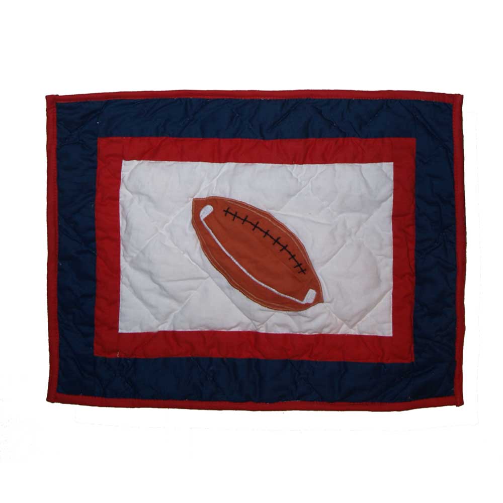 Play to Win crib toss pillow 12"W x 16"L