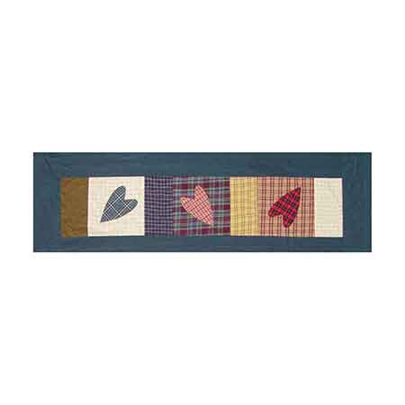 Country Hearts valance 54"w x 16"l