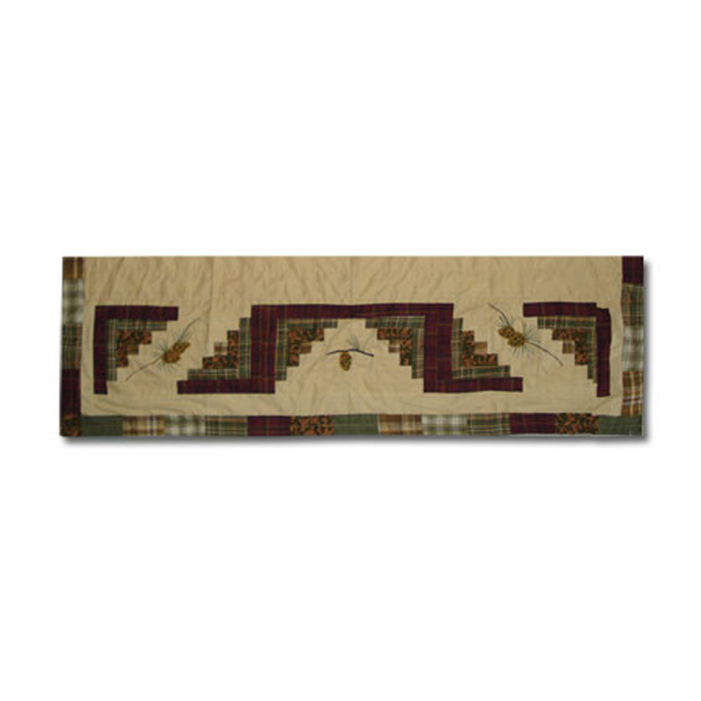 Forest Log Cabin Curtain Valance 54"W x 16"L