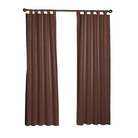 Chocolate Brown Chambray Window Curtain 40"W x 84"L Chocolate Brown Chambray Window Curtain 40"W x 84"L