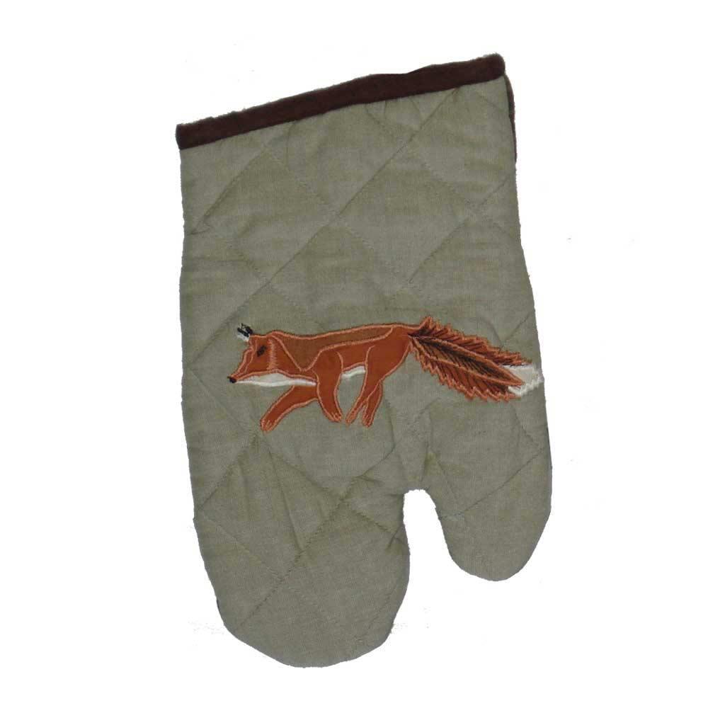 Fox Hunt Oven Mitt 7"W x 12"L