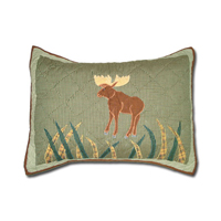 Moose Pillow Sham 27"W x 21"L