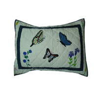 Butterfly Kisses Pillow Sham 27"W x 21"L
