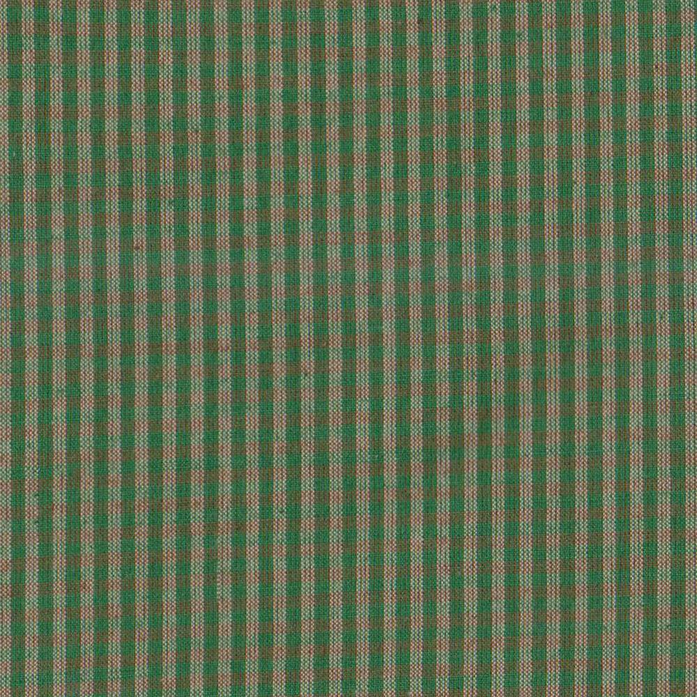 Hunter Green and Tan Check King Quilt 105"W x 95"L
