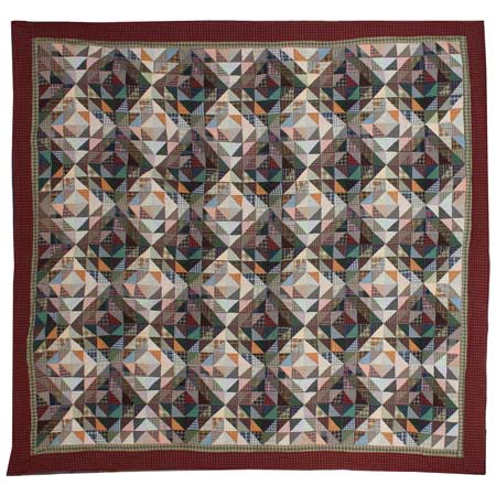 Amazingly Red King Quilt 105"W x 95"L