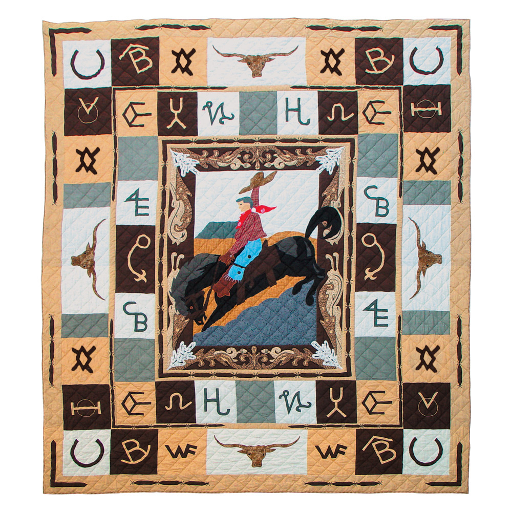 Brand Western King Quilt 105"W x 95"L