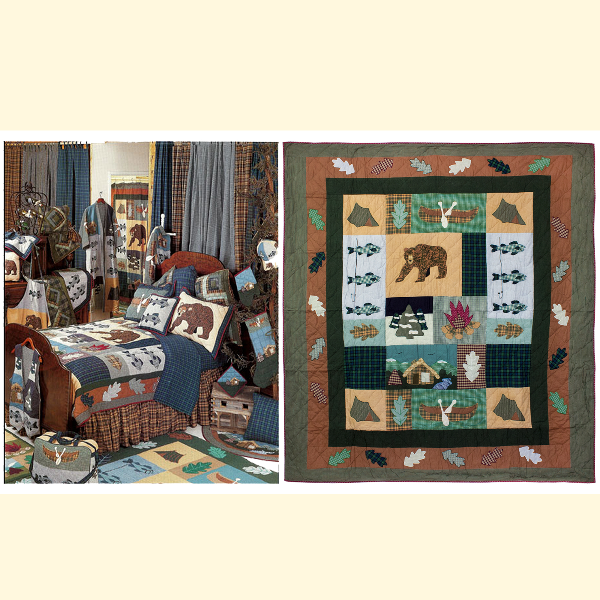 Cabin Luxury King Quilt 120"W x 106"L