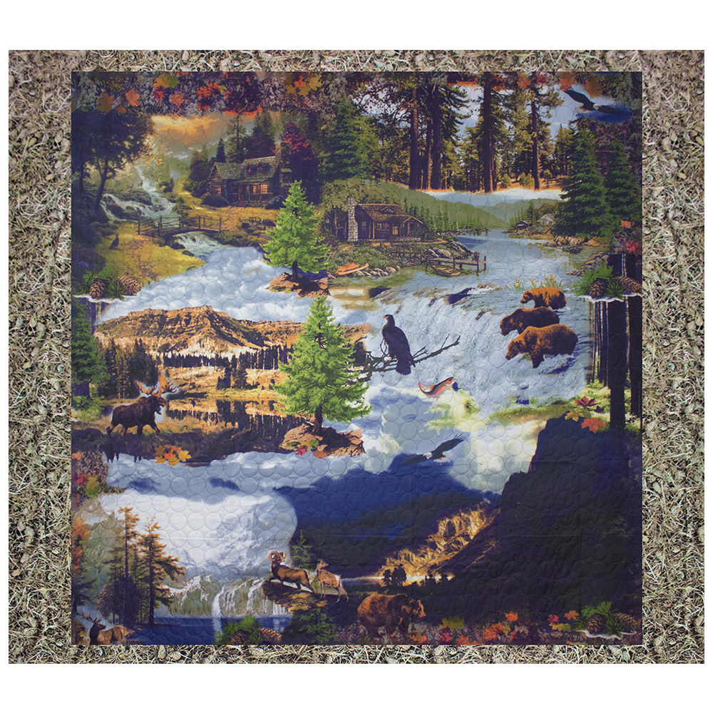 Wilderness Galore 4 piece set, Luxury King-120"x106", 3-Standard Pillow Shams