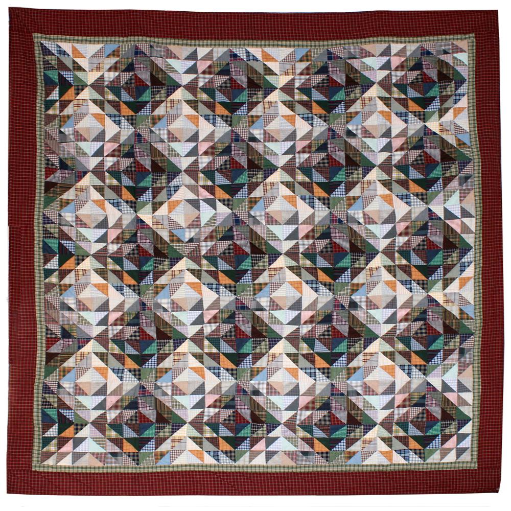 Amazingly Red Queen Quilt 85"W x 95"L