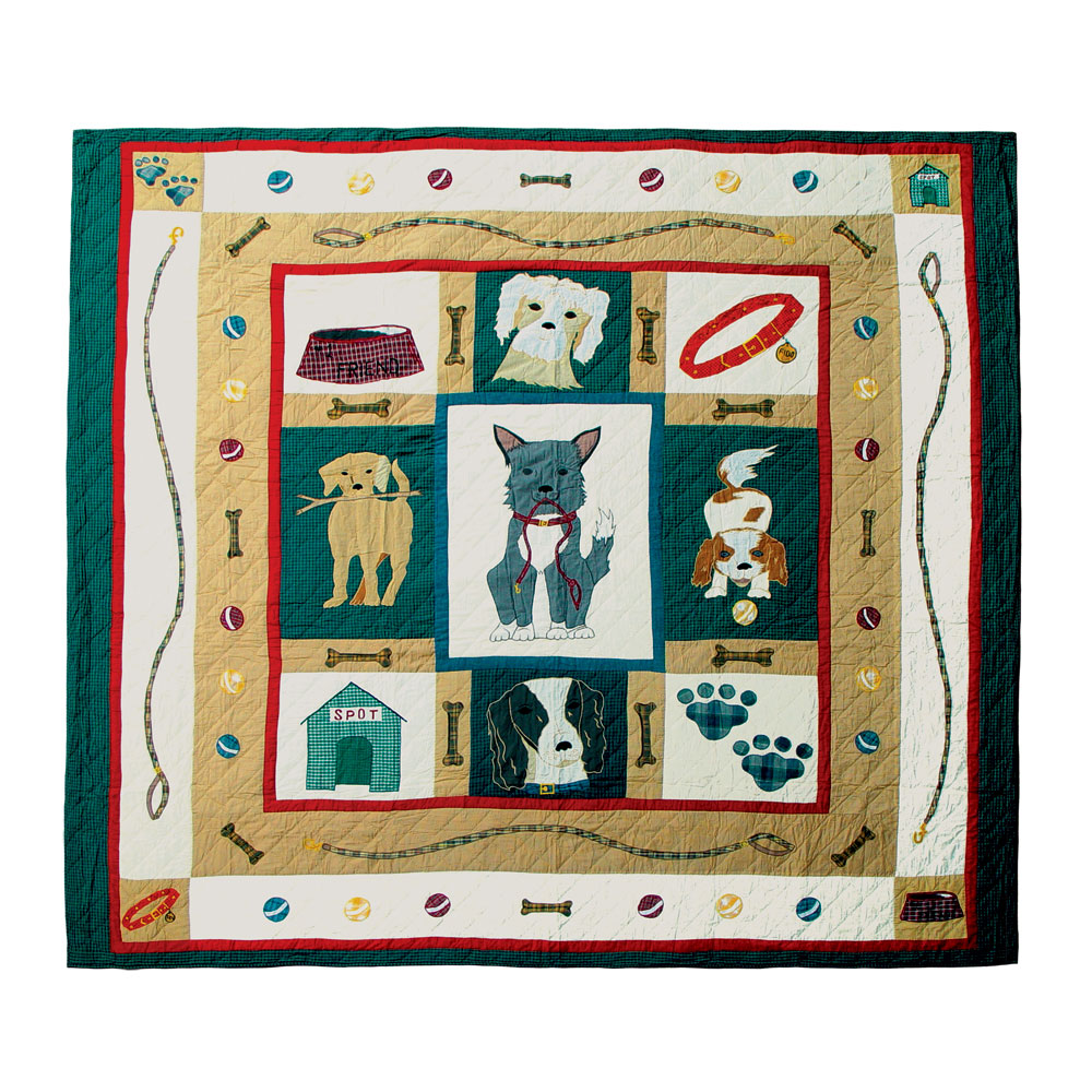 Fido Twin Quilt 65"W x 85"L
