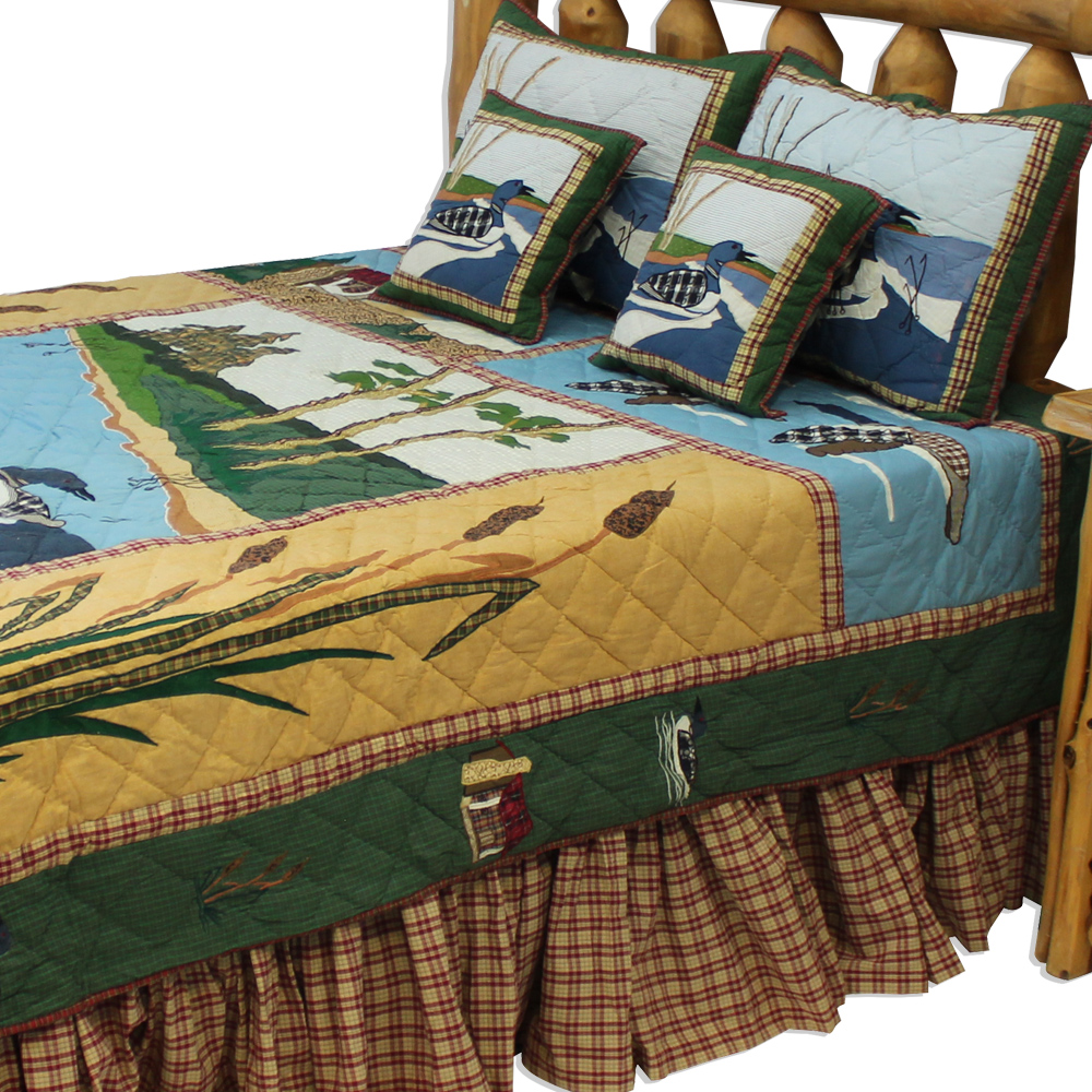 Common Loon Echo Twin Quilt 65"W x 85"L