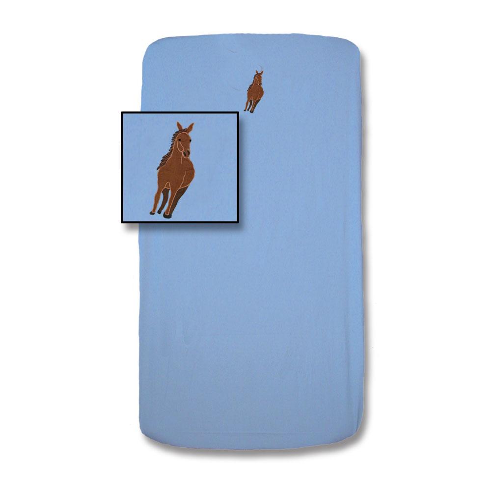 Horse Crib Sheet 28"W x 53"L