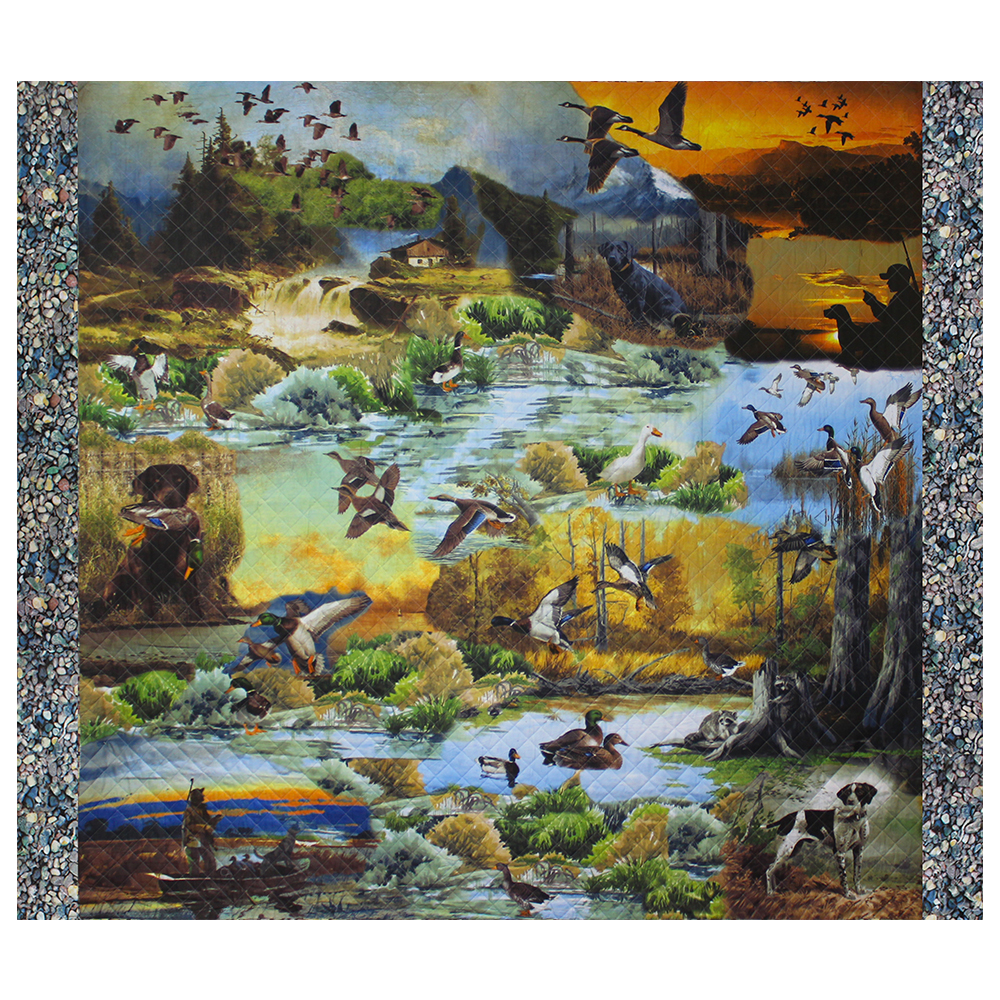Ducks Galore 4 piece set, Super King-110"x96", 3-Standard Pillow Shams