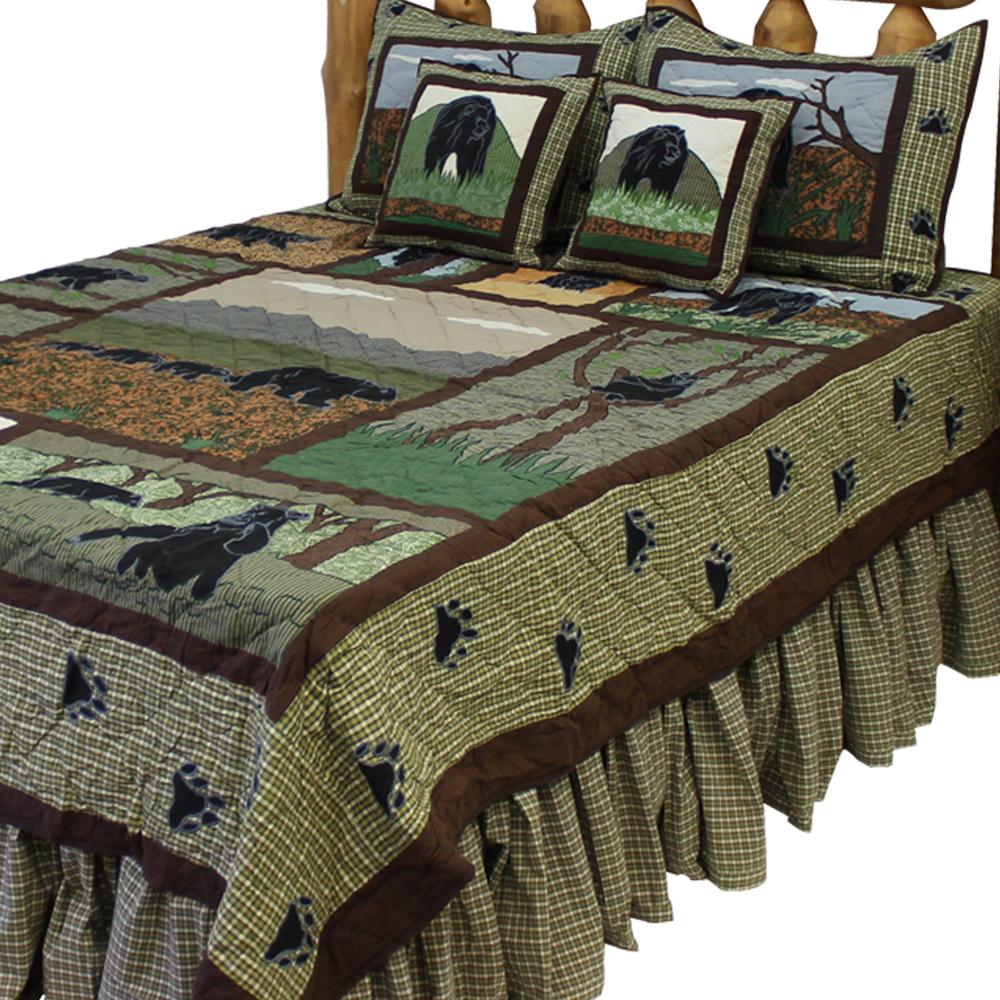 Bear Country Super Queen Quilt 92"W x 96"L