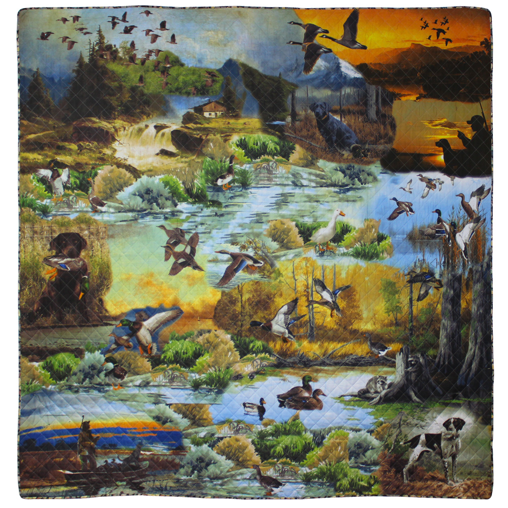Ducks Galore 3 piece set, Super Queen-92"x96", 2-Standard Pillow Shams