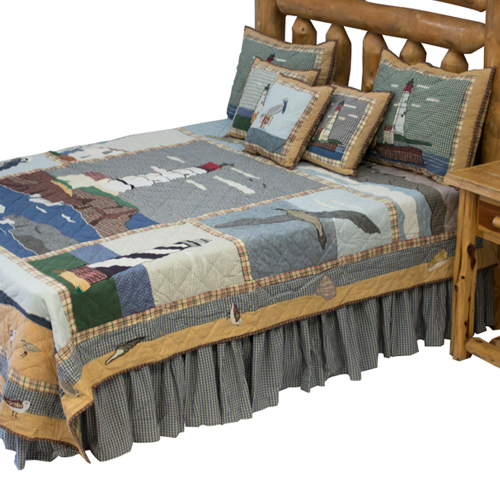 Light House By The Bay Super Queen Quilt 92"W x 96"L