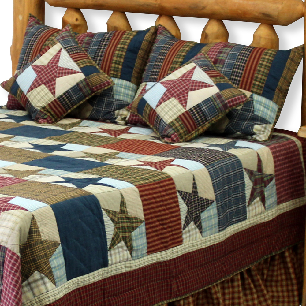 Stars and Squares super queen quilt 92"w x 96"l
