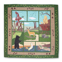 Wilderness super queen quilt 92"w x 96"l