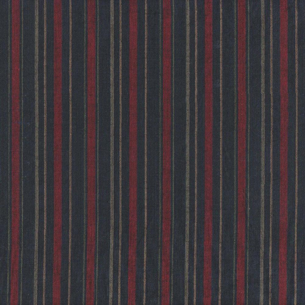 Black and Maroon Stripe Fabric Swatch 4" x 4"