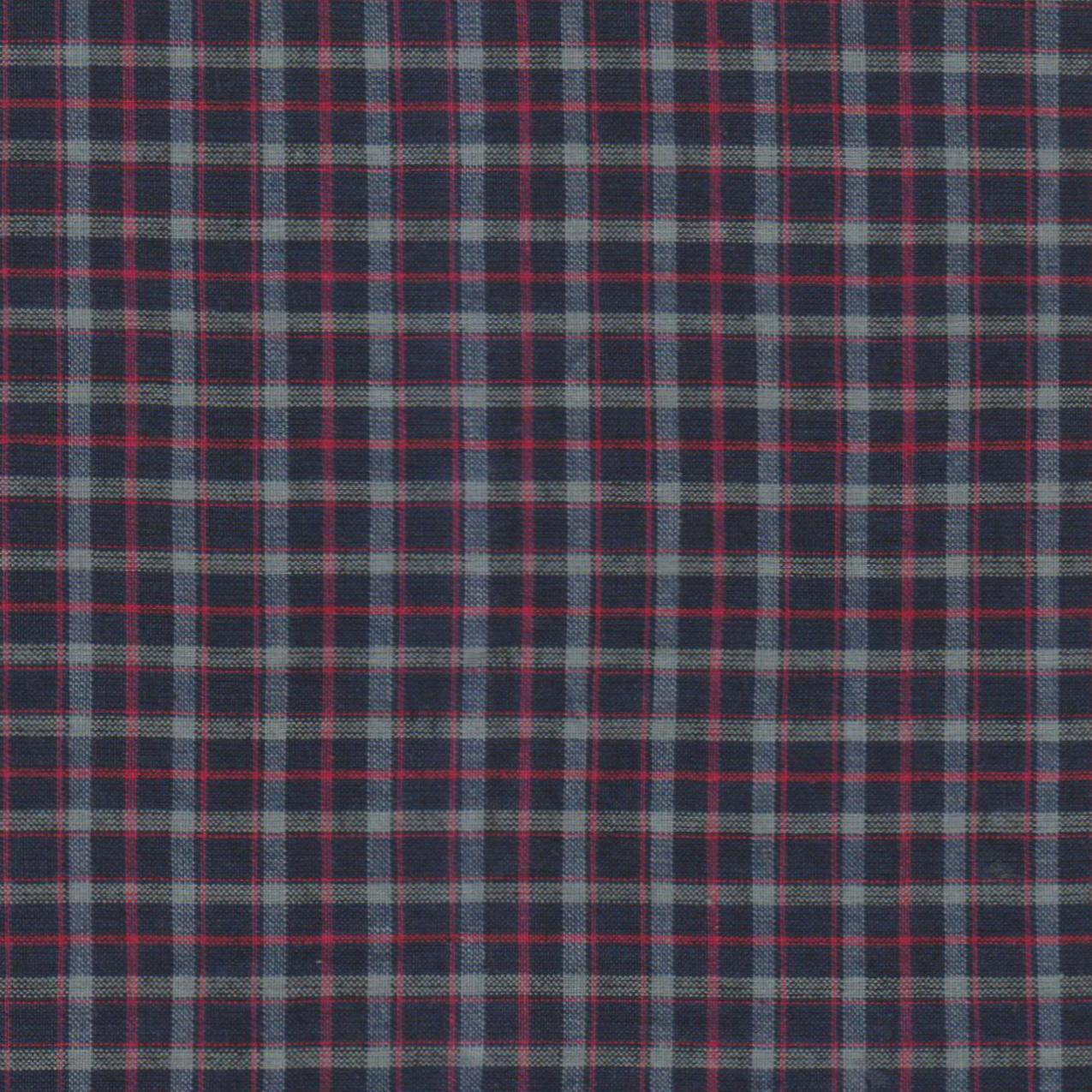 Rustic Red and Tan Check Plaid Fabric Swatch 4" x 4"