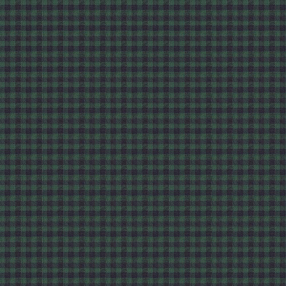 Green and Warm Brown Plaid Fabric Swatch 4" x 4"