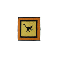 Halloween-Cat Toss Pillow 16"W x 16"L