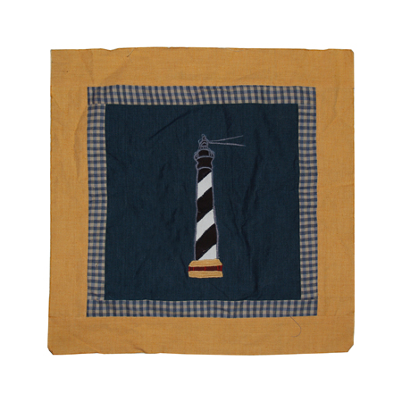 Light House Trail Toss Pillow 16"W x 16"L