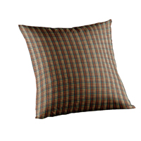 Multi Brown and Tan Plaid Toss Pillow 16"W x 16"L Multi Brown and Tan Plaid Toss Pillow 16"W x 16"L