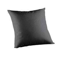 Dark and Light Blue Pencil Stripe Toss Pillow 16"W x 16"L
