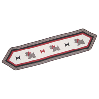 Scottie Table Runner Long 72"W x 16"L