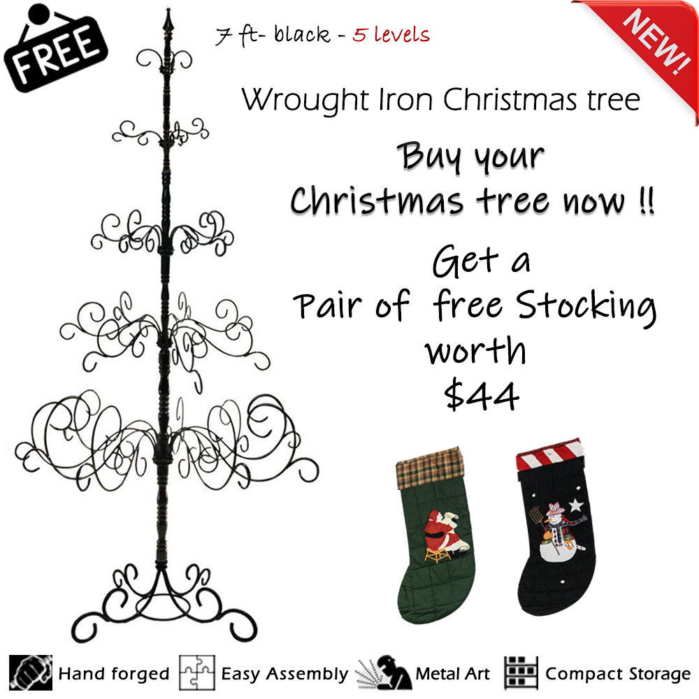 7-ft-black-wrought-iron-christmas-tree-5-levels-41-x-41-x-84-inch-easy-assembly-multipurpose